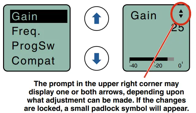 LECTROSONICS LMb Bodypack Wireless Transmitter -Navigating Menus