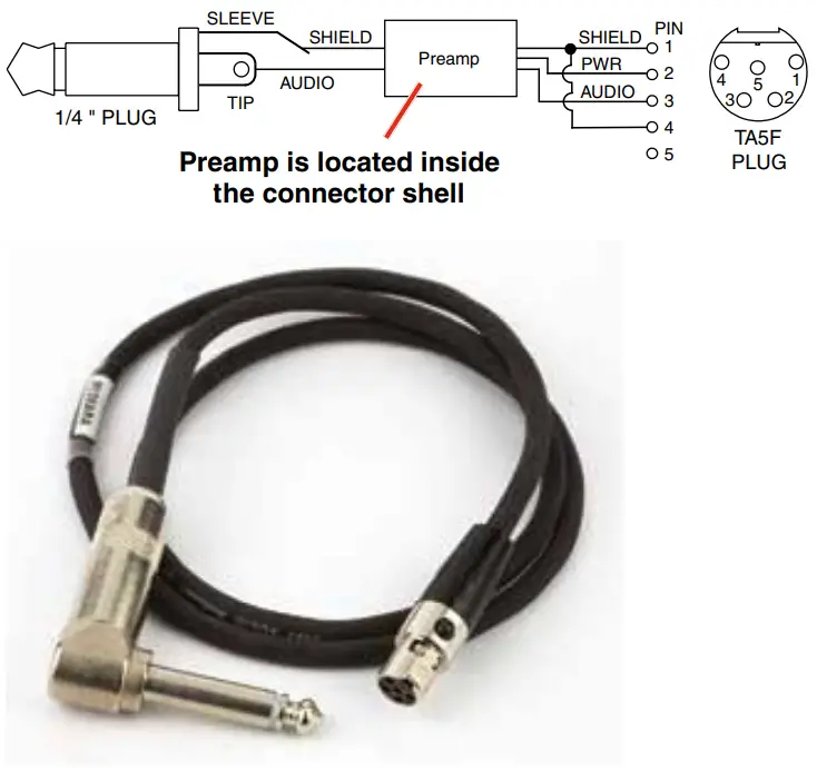 LECTROSONICS LMb Bodypack Wireless Transmitter -Preamp is located insid