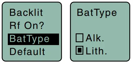 LECTROSONICS LMb Bodypack Wireless Transmitter -Selecting Battery