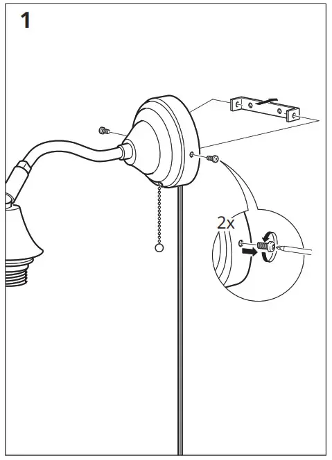 IKEA 304 161 92 ÅRSTID Table Lamp with LED Bulb- 3
