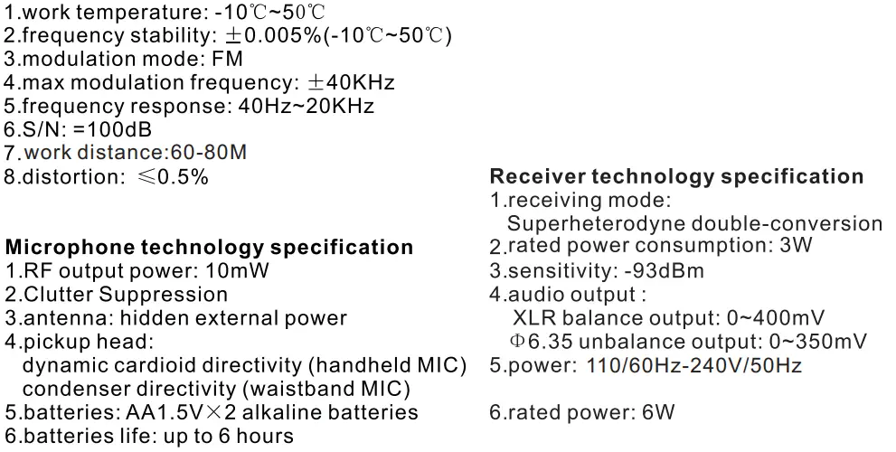 Enping Ruoca Electronics MK280 UHF Professional Wireless Microphone fig33