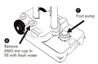 HIKE CREW HCCHH7702 XL Portable Outdoor Sink- Foot pump