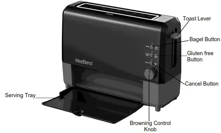 WestBend L5975D Toaster- overview