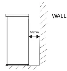 Haier HFZ-238S 245L Upright Vertical Freezer- Wall