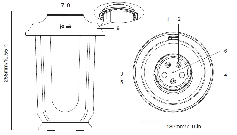 ONFORU-ON-YX11-WW-HS-2-Warm-White-Wireless-Speaker-1