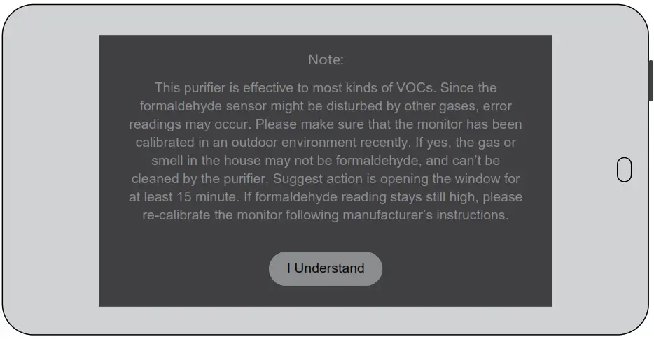 Formaldehyde reading error