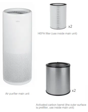 LIFAair LA502 Smart Air Purifier- lisat1