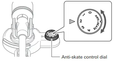 audio technica AT LP3XBT Automatic Wireless Turntable - anti skate