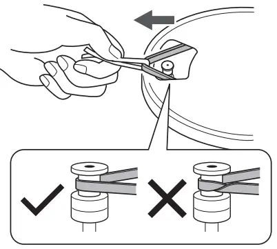 audio technica AT LP3XBT Automatic Wireless Turntable - motor pulley