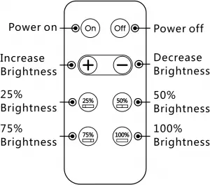 Newhouse Lighting LED String Lights with Dimmer Control Remote Operation