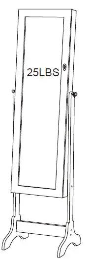 COSTWAY-JV10077-Jewelry-Cabine-8