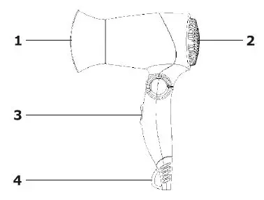 LiFE 221-0142 MyStyle Hairdryer with Pouch 1200W 1