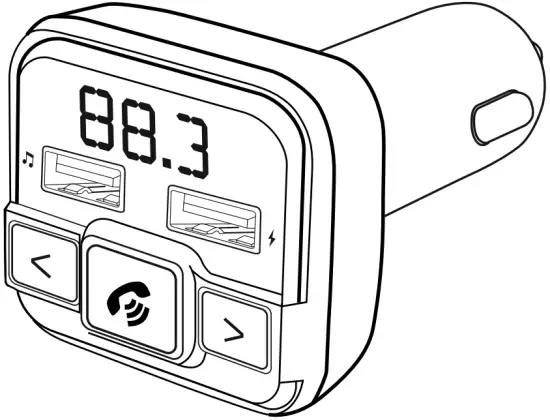 hama 00201631 Function FM Transmitter with Bluetooth