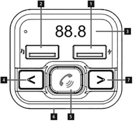 hama 00201631 Function FM Transmitter with Bluetooth A