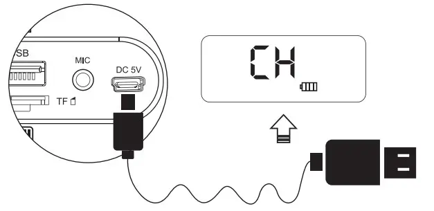 ZOWEETEK ZW H6 Bluetooth Wireless Voice Amplifier - Charging