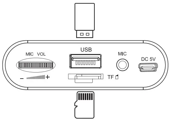 ZOWEETEK ZW H6 Bluetooth Wireless Voice Amplifier - USB
