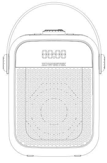 ZOWEETEK ZW H6 Bluetooth Wireless Voice Amplifier