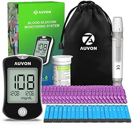 AUVON-DS-W1001002 High-Tech Blood-Sugar-Test Kit