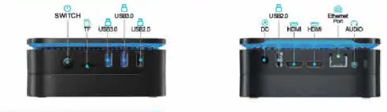 NiPoGi AK1 -8GB -Ram -128GB -Rom -Windows -10 Pro -Ιntel -Celeron -1