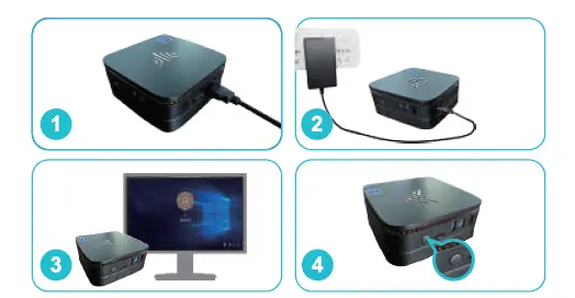 NiPoGi AK1 -8GB -Ram -128GB -Rom -Windows -10 Pro -Ιntel -Celeron -6