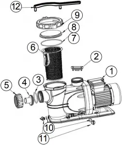 FX PRIME SINGLE SPEED NE4524, NEP4271 PUMP SERIES PARTS BREAKDOWN - 2