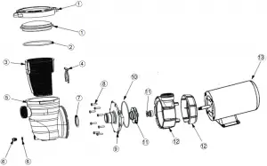 FX PRO II NE4513,NE4514,NE4515,NE4516, NEP4208 PUMP SERIES PARTS BREAKDOWN