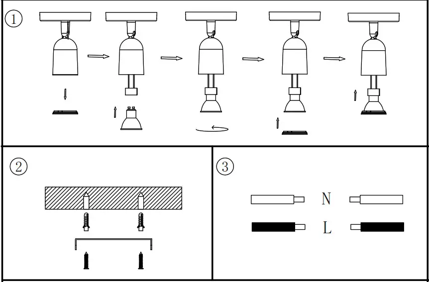 vtech Surface Spotlight Fitting INSTALLATION