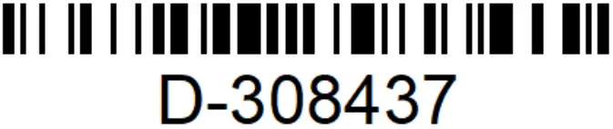 Johnson Controls MC 303 PG+ Vanishing Door Window Magnetic Contact - Bar Code