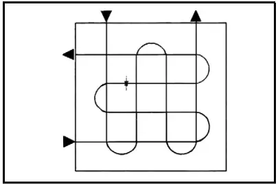 Clarke AP8GF Professional Gravity Fed HVLP Mini Spray Gun - pattern