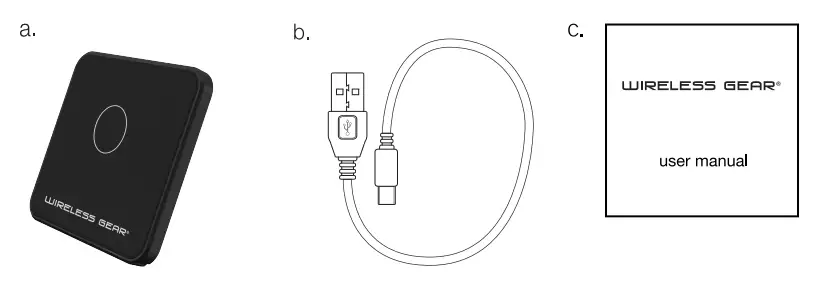 WIRELESS GEAR BL2189 Wireless Charger - description