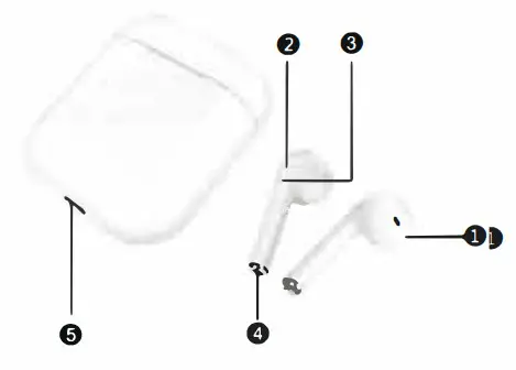 Telephone Est XBUDS TWS true wireless stereo earphones - parts