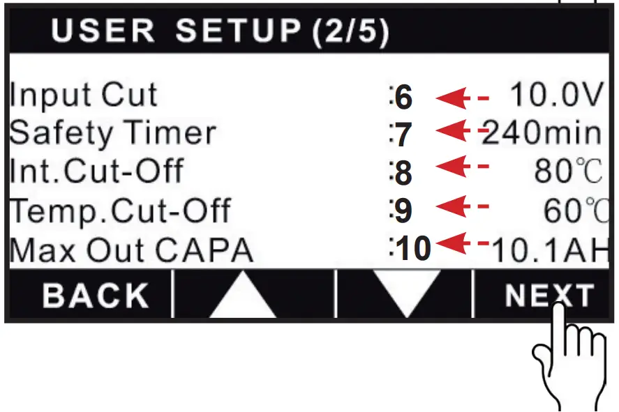 Initial parameter set up