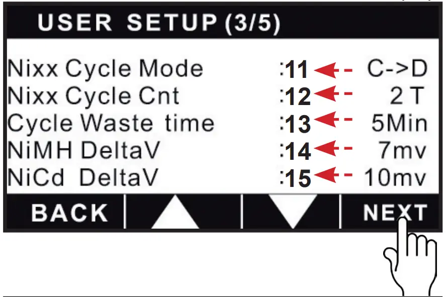Initial parameter set up