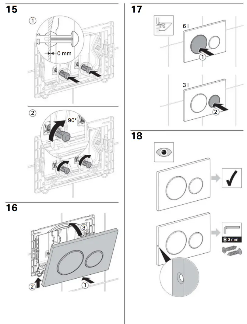 GEBERIT 115 882 KH 1 Sigma20 Dual Flush Access Plate - fig10