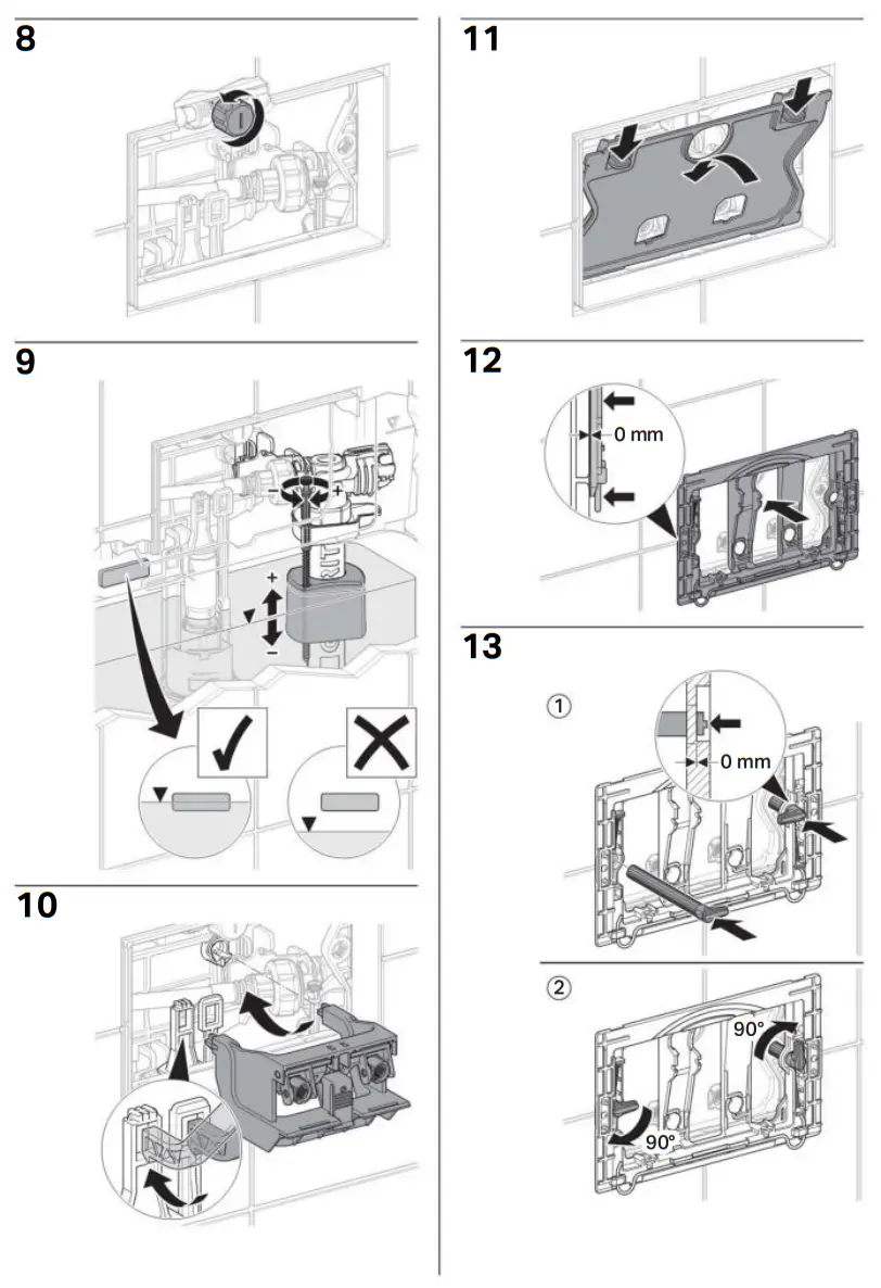 GEBERIT 115 882 KH 1 Sigma20 Dual Flush Access Plate - fig4
