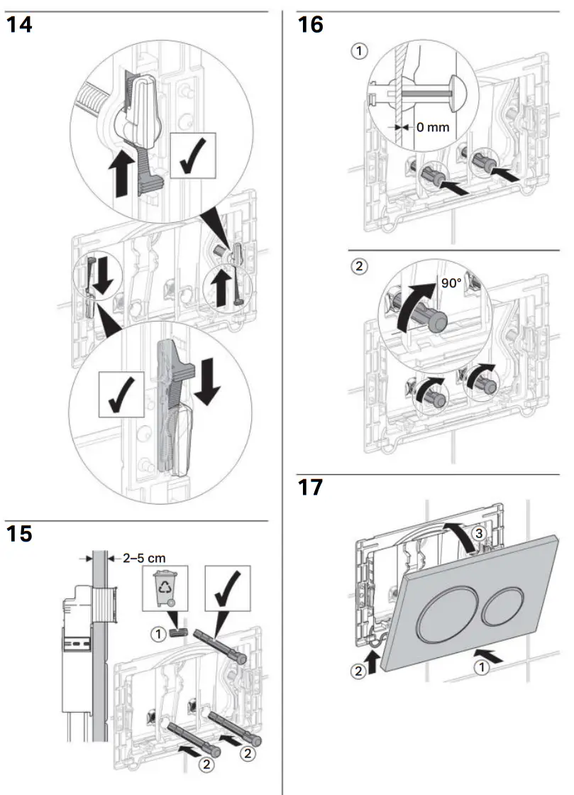 GEBERIT 115 882 KH 1 Sigma20 Dual Flush Access Plate - fig5