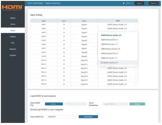 paugge ENT-MX20B16X16 HDMI Matrix ARC Function-fig5
