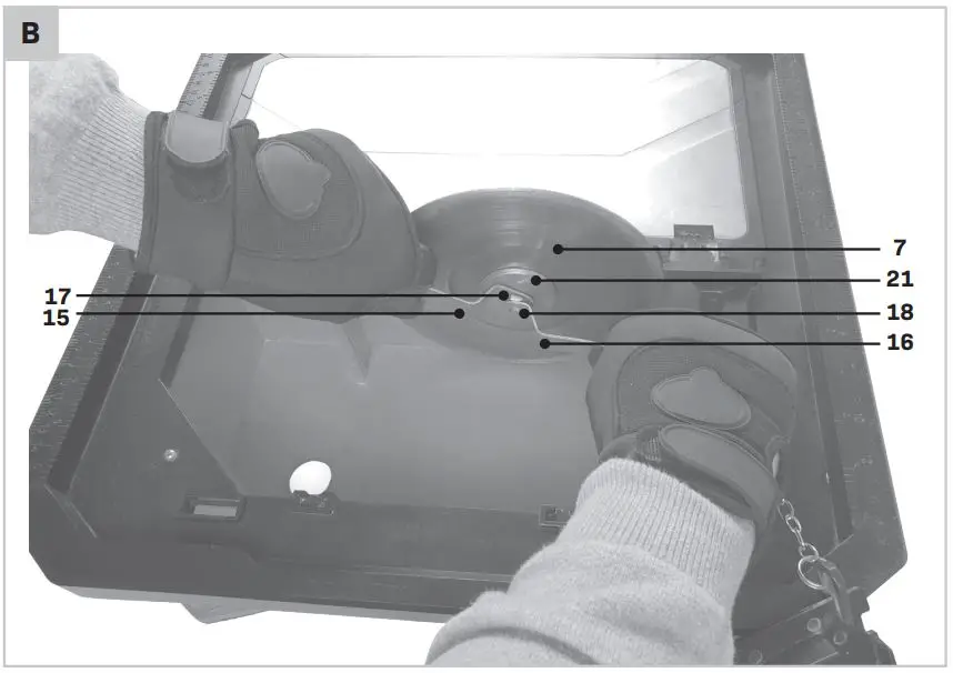 VONROC TC501AC Tile Cutter Instruction Manual - Fig B