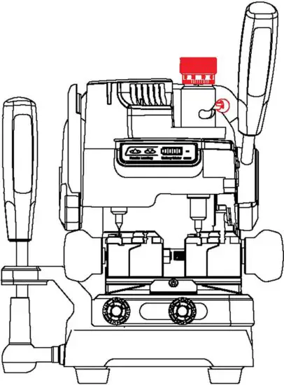 FIG 25 Probe cutter height adjustment