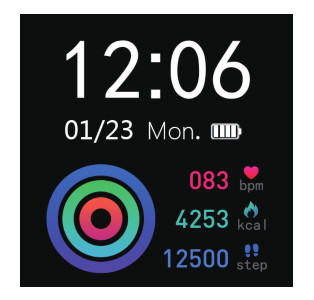Popglory Smart Watch - Home screen