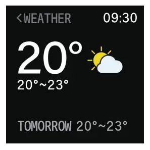 Popglory Smart Watch - weather