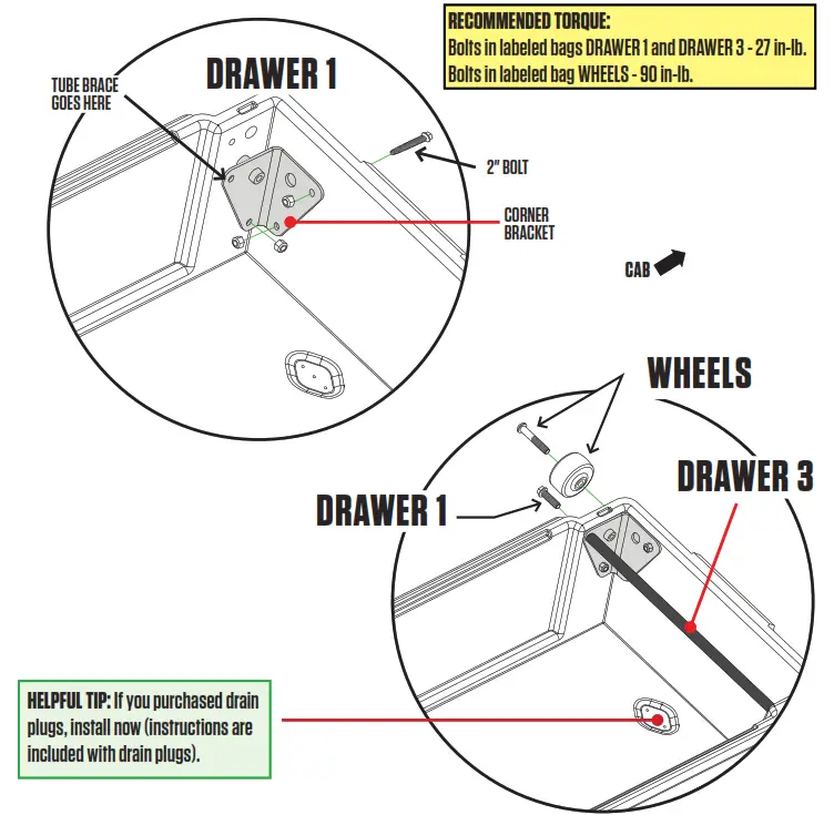 DECKED DR4 DODGE RAM 1500 Bed Length Storage System - cabside