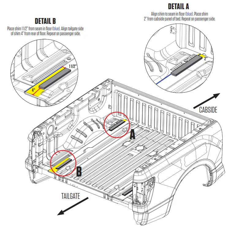 DECKED DR4 DODGE RAM 1500 Bed Length Storage System - passenger