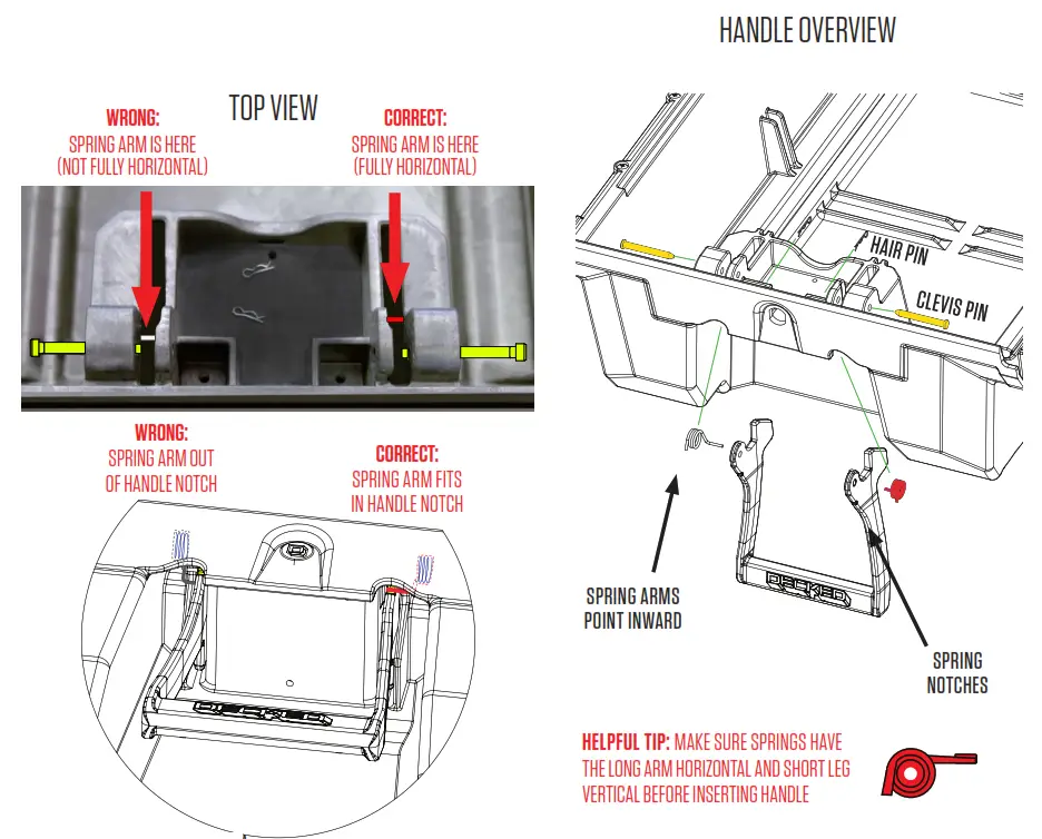 DECKED DR4 DODGE RAM 1500 Bed Length Storage System - underside