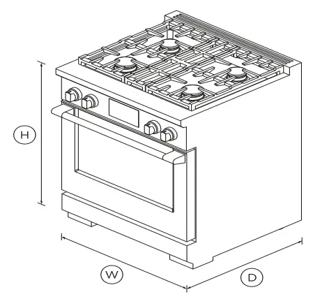 FISHER PAYKEL RDV3-304-L 30 Inch Dual Fuel Range - 1