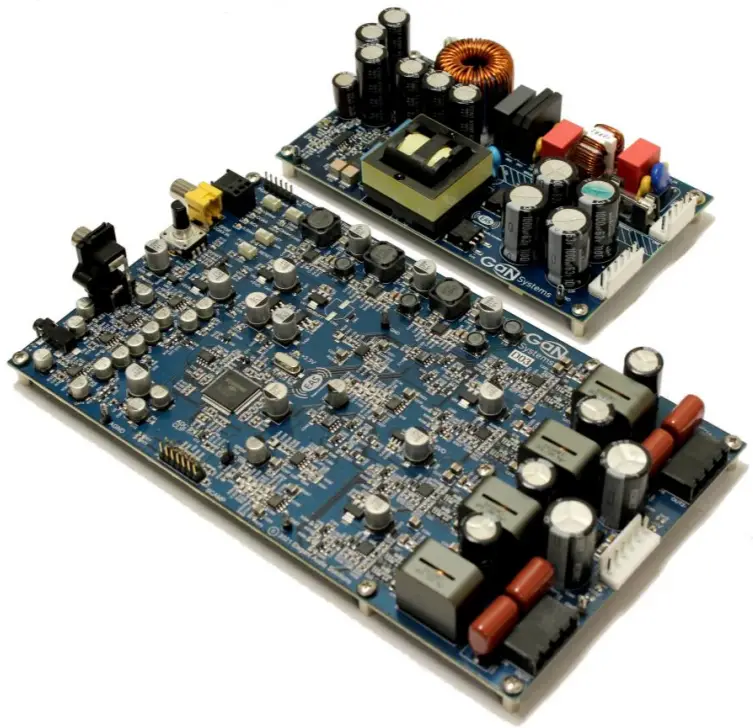 GaN Systems GS EVB AUD SMPS2 GS High Efficiency 200W Stereo Class D Amplifier and LLC SwitchedMode Power Supply