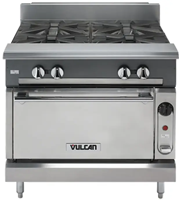 VULCAN V2B18 Modular Frame 2 Cast Iron Open Burner Stainless Steel Range