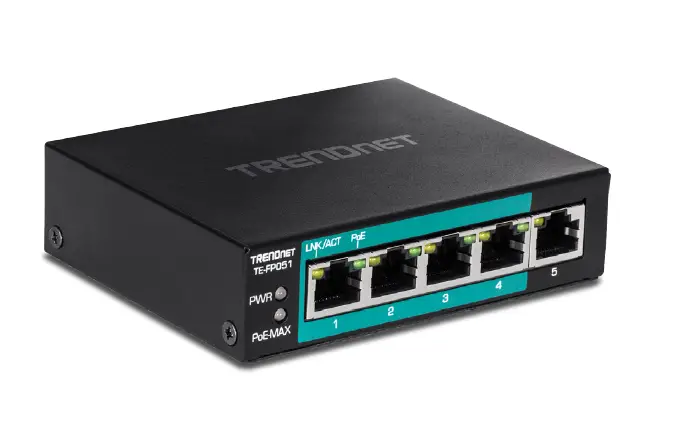 TRENDNET TE-FP051-5-Port-unmanaged-Fast-Ethernet-unmanaged-Po-Switch-PRODUCT