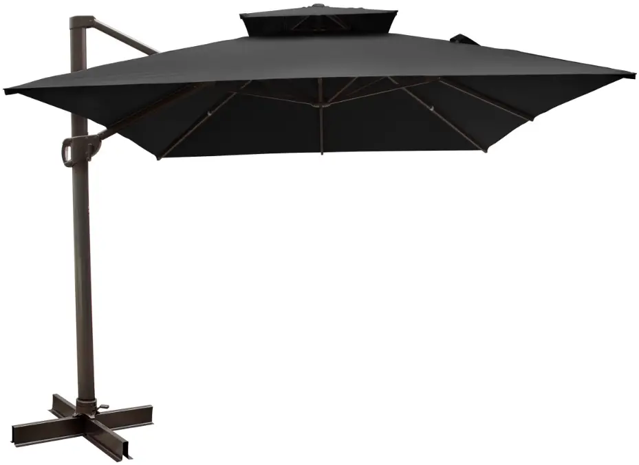 BACKYARD 10x13ft Rectangle Offset Umbrella with Resin Base