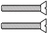 FLAT HEAD SCREWS